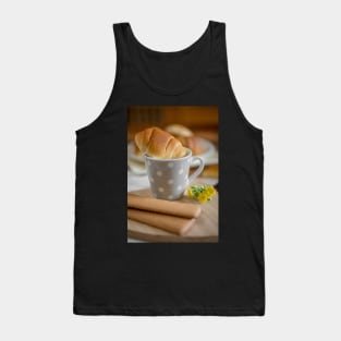 Cup of milk an  dried little bun brioches Tank Top